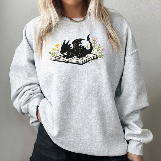 Cute Book Dragon Sweatshirt