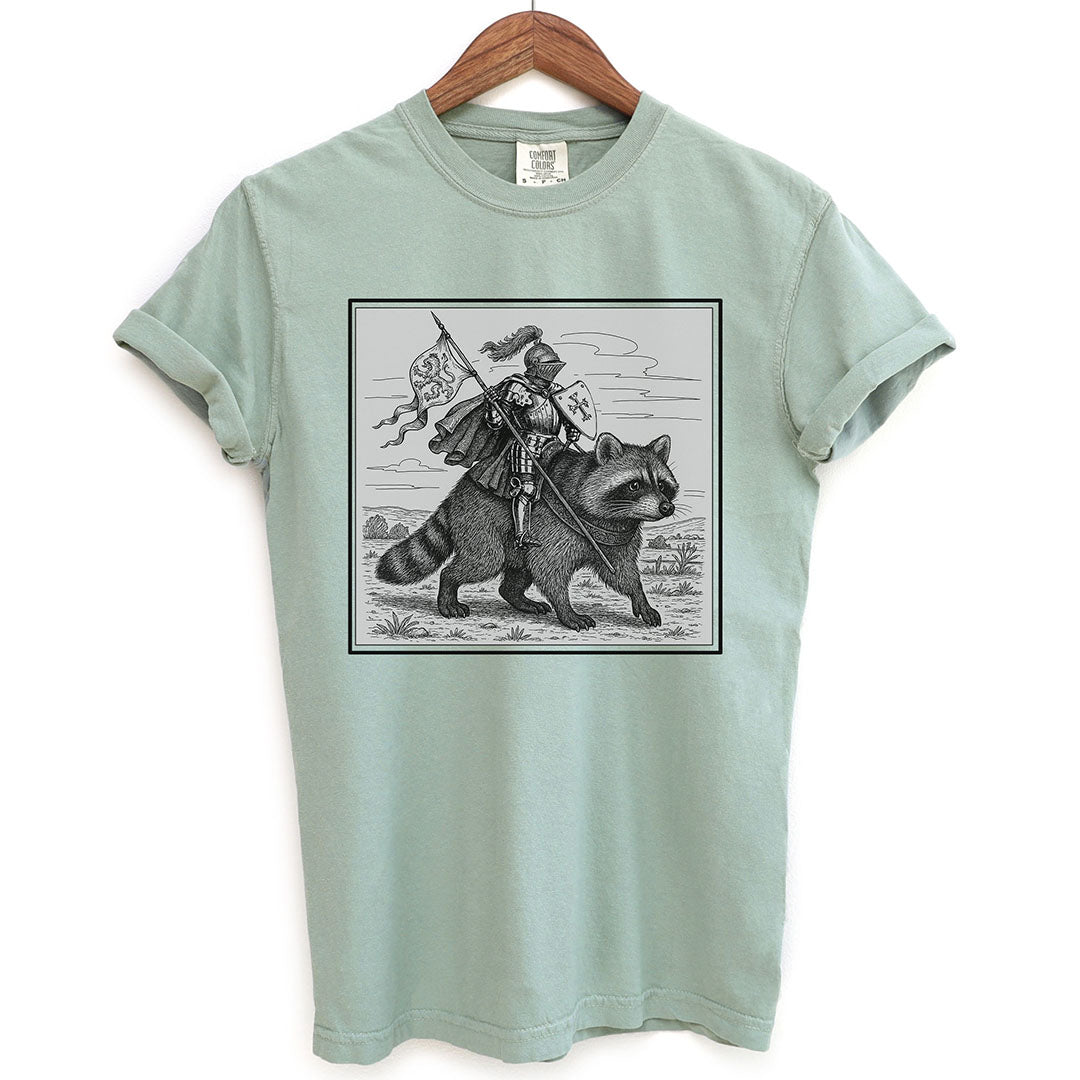 Medieval Knight Raccoon Rider Shirt