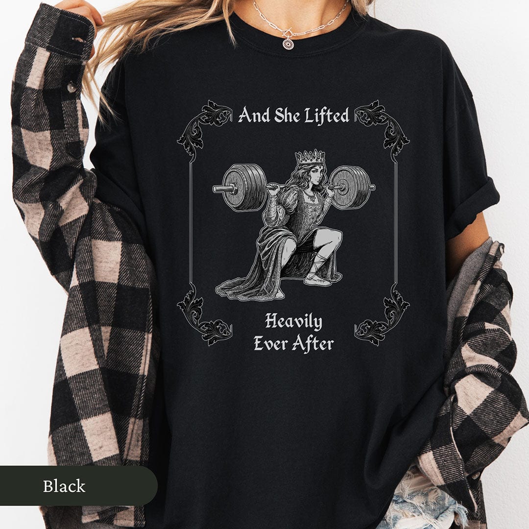 She Lifted Heavily Ever After Women's Gym Shirt