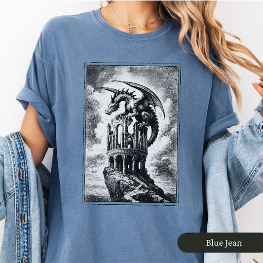 Vintage Castlecore Dragon Shirt