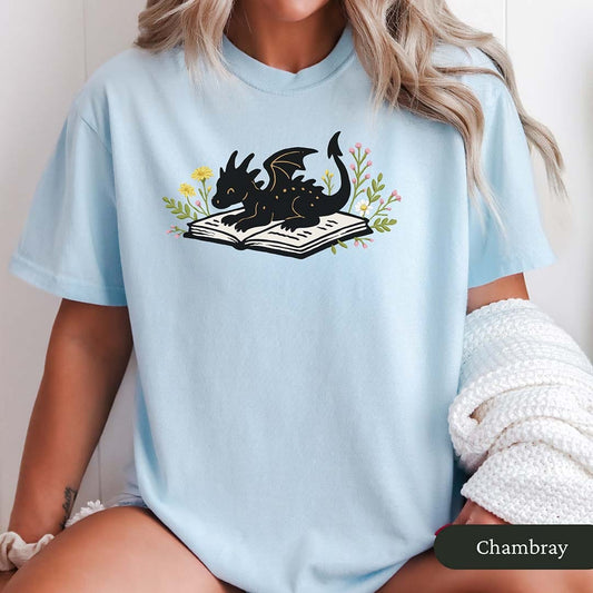 Cute Book Dragon Shirt
