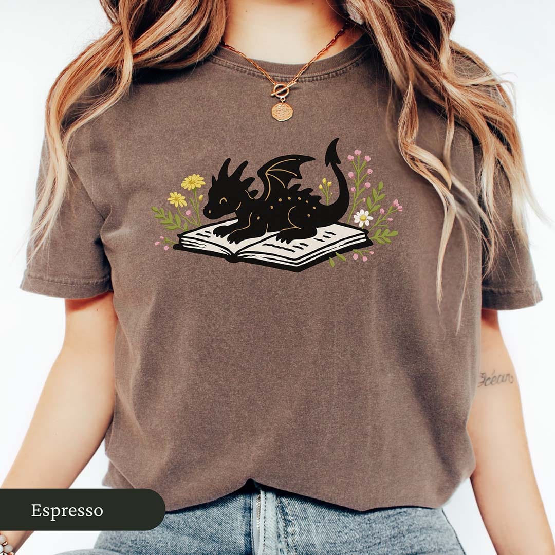 Cute Book Dragon Shirt