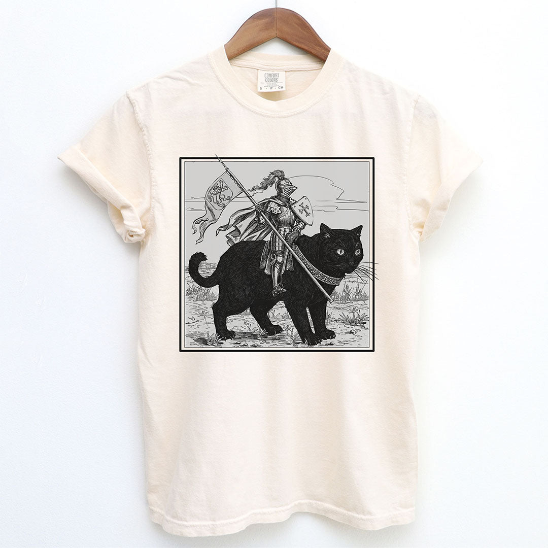 Medieval Knight Cat Rider Shirt