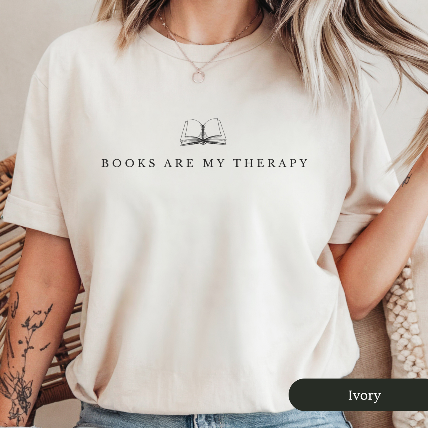Books Are My Therapy Shirt