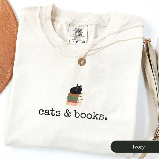 Cats And Books Shirt