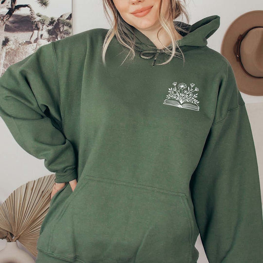 Easily Distracted by Dragons and Books Hoodie