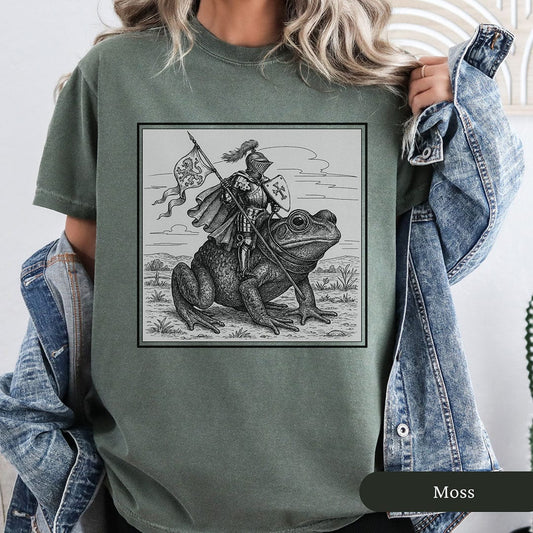 Medieval Knight Frog Rider Shirt