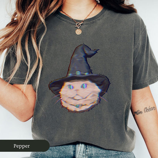 Retro Wizard Cat Shirt