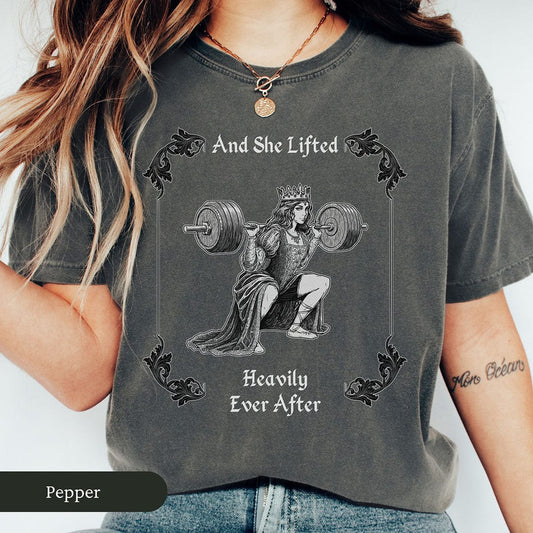 She Lifted Heavily Ever After Women's Gym Shirt