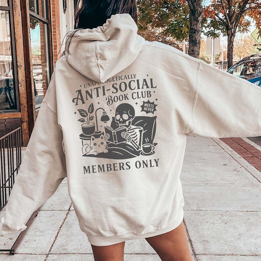 Unapologetically Anti-Social Book Club Sweatshirt