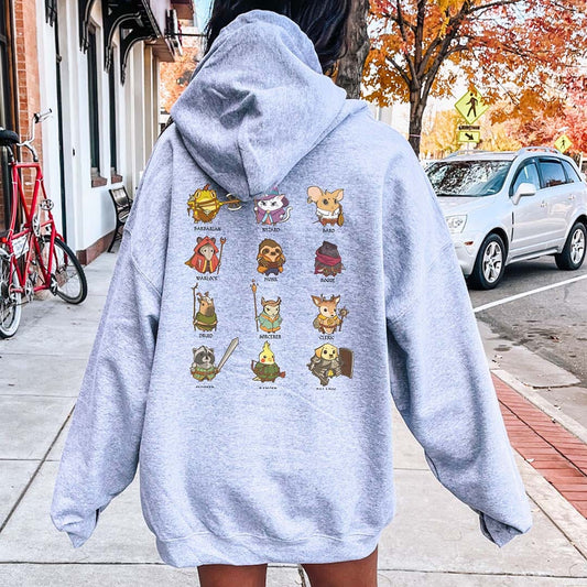 Cute DnD Animal Class Hoodie