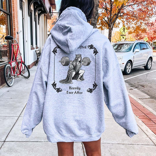 She Lifted Heavily Ever After Women's Gym Hoodie