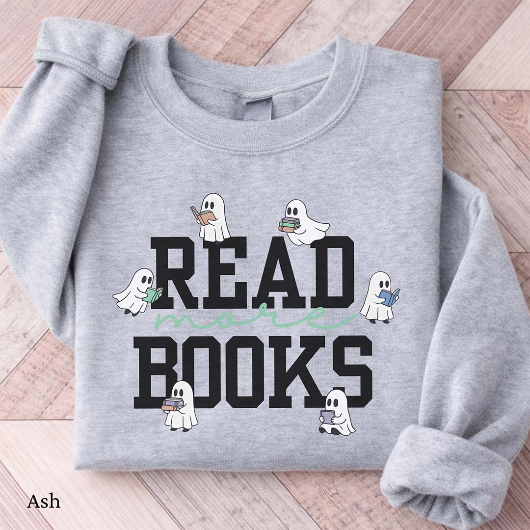 Read More Books Cute Ghost Sweatshirt