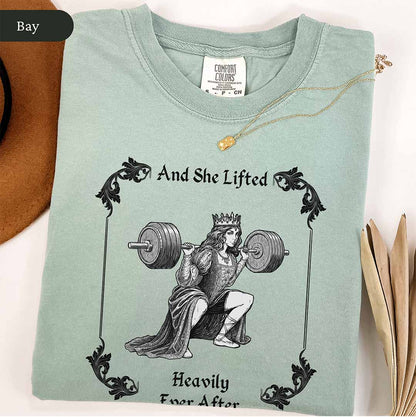 She Lifted Heavily Ever After Women's Gym Shirt