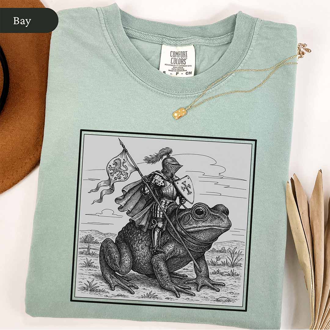 Medieval Knight Frog Rider Shirt