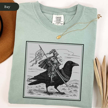 Medieval Knight Crow Rider Shirt