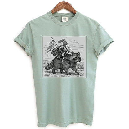 Medieval Knight Raccoon Rider Shirt