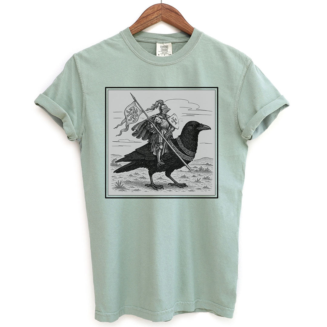 Medieval Knight Crow Rider Shirt