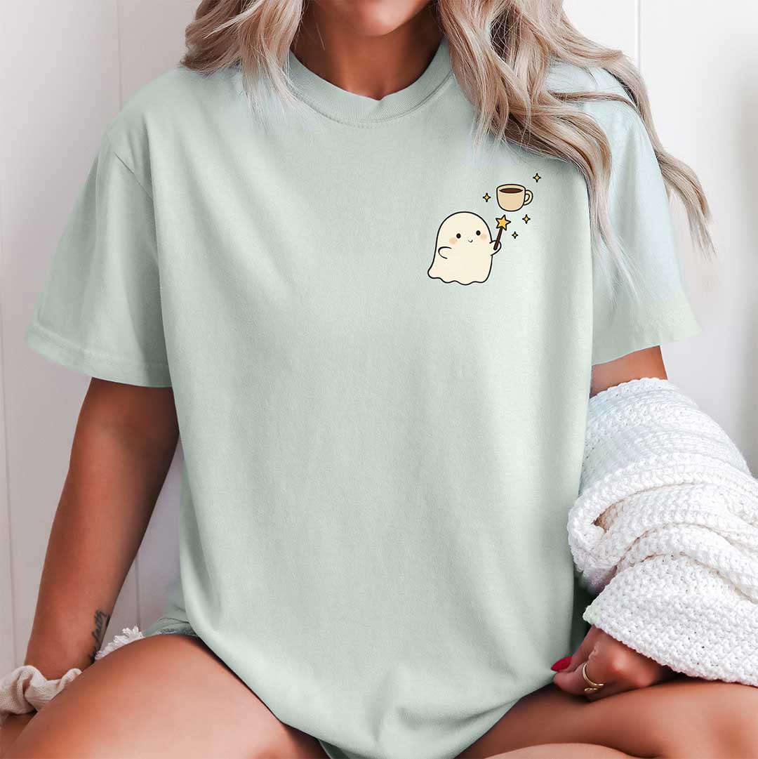 Cute Coffee Lover Ghost Shirt