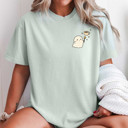 Cute Coffee Lover Ghost Shirt