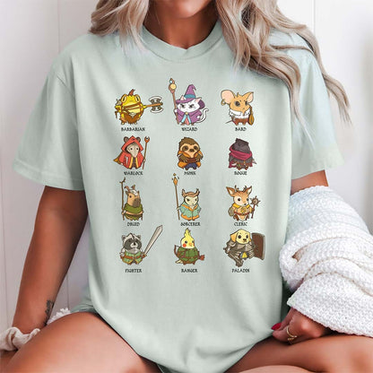 DnD Classes Cute Animal Shirt