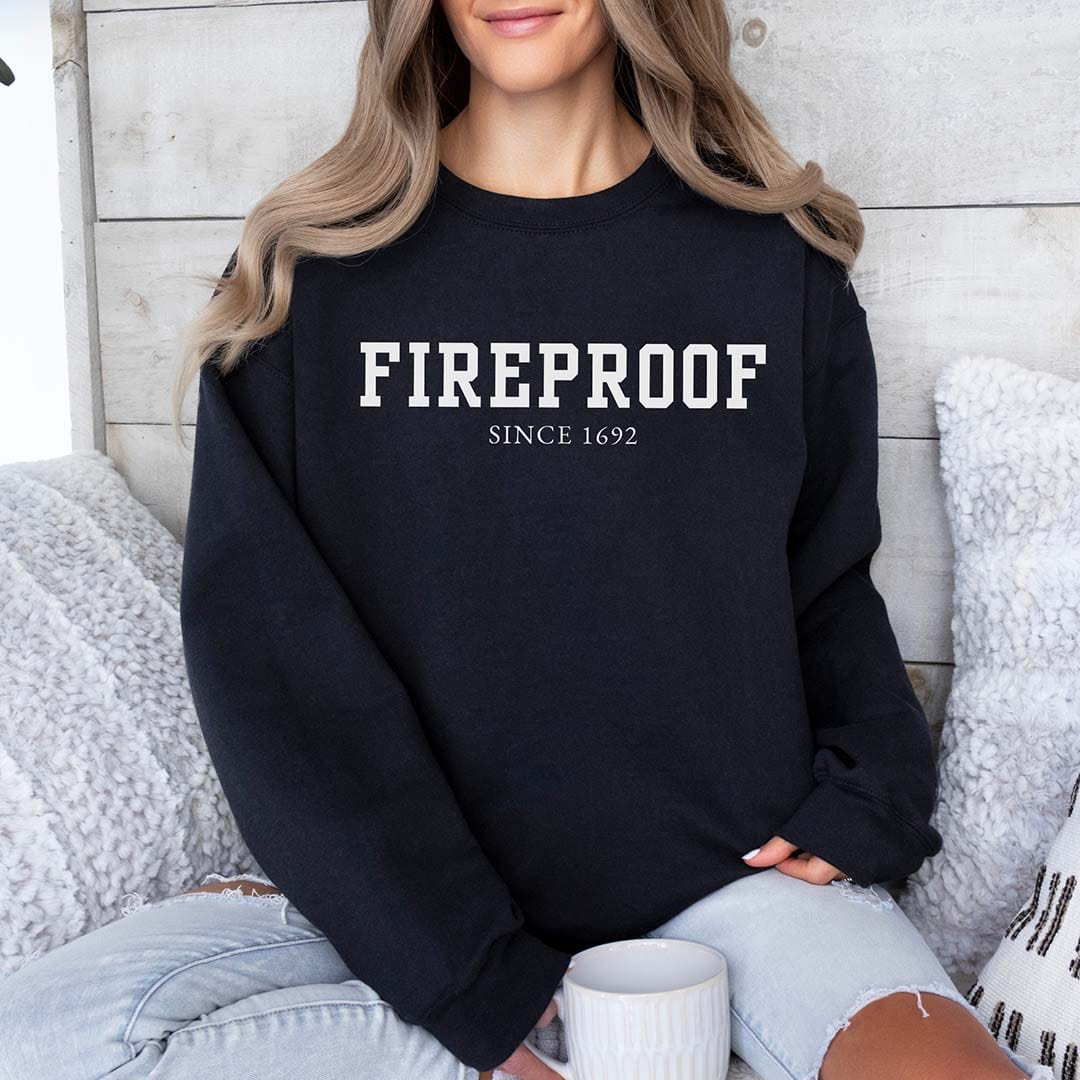 Varsity Fireproof Since 1692 Witchy Sweatshirt