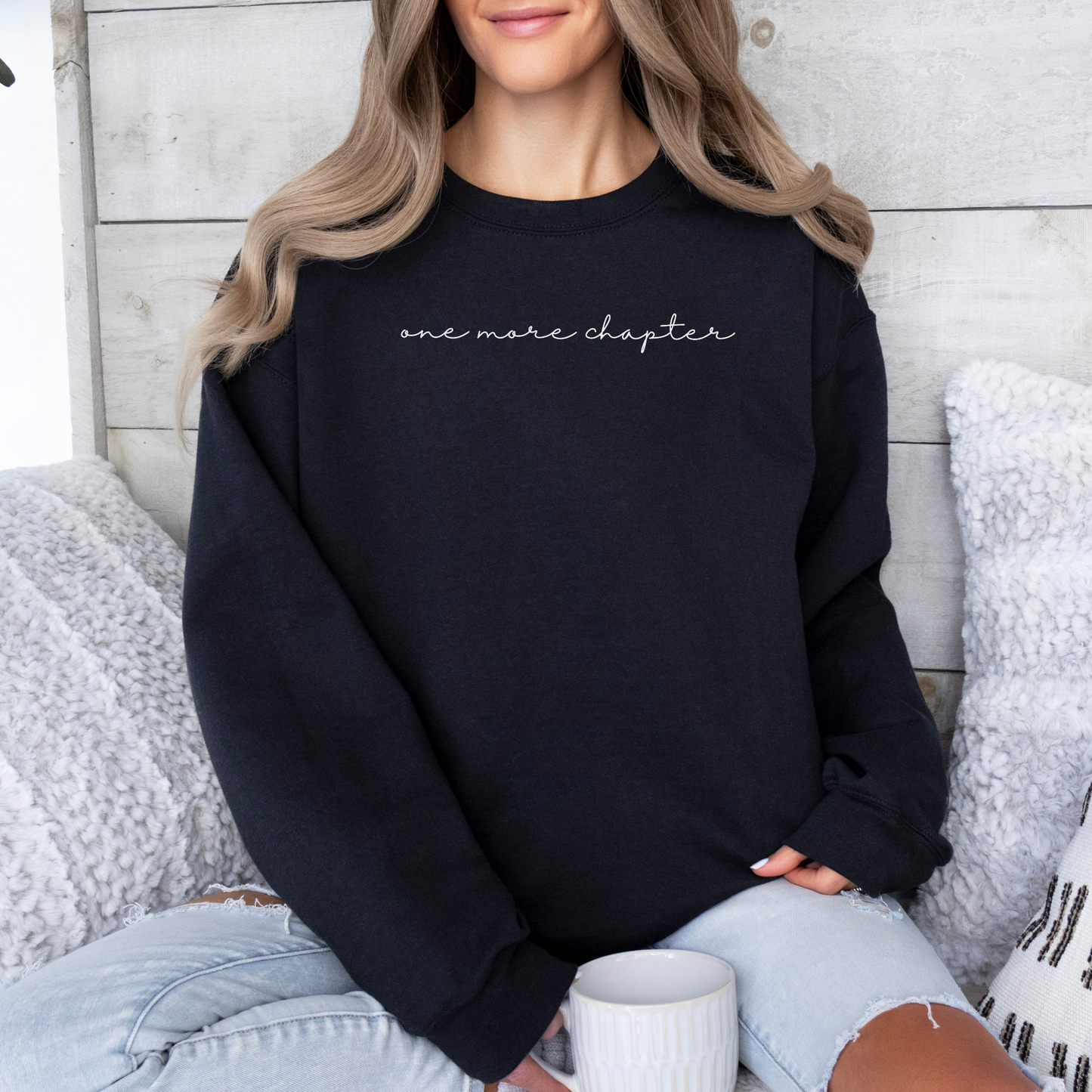 Cursive One More Chapter Sweatshirt