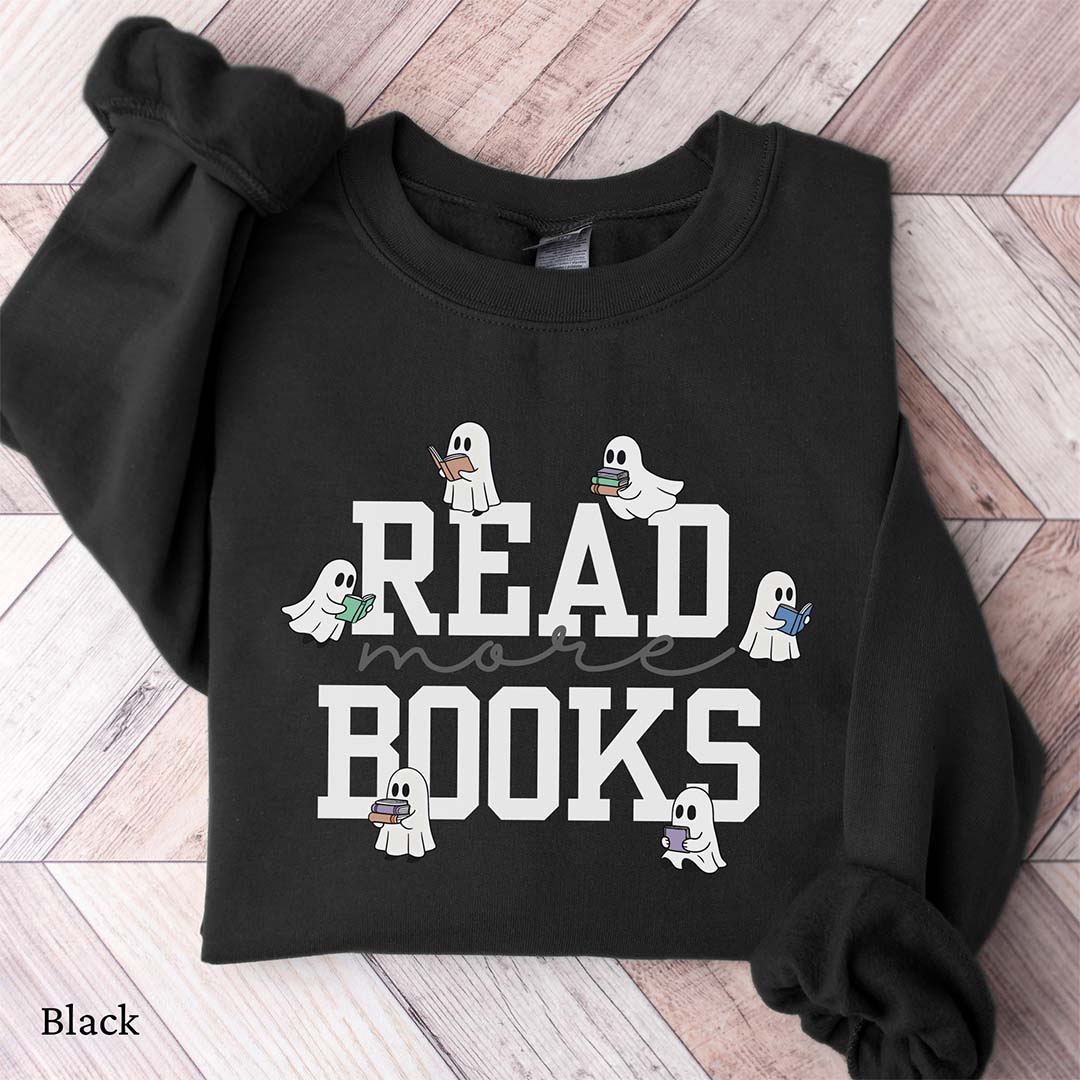 Read More Books Cute Ghost Sweatshirt