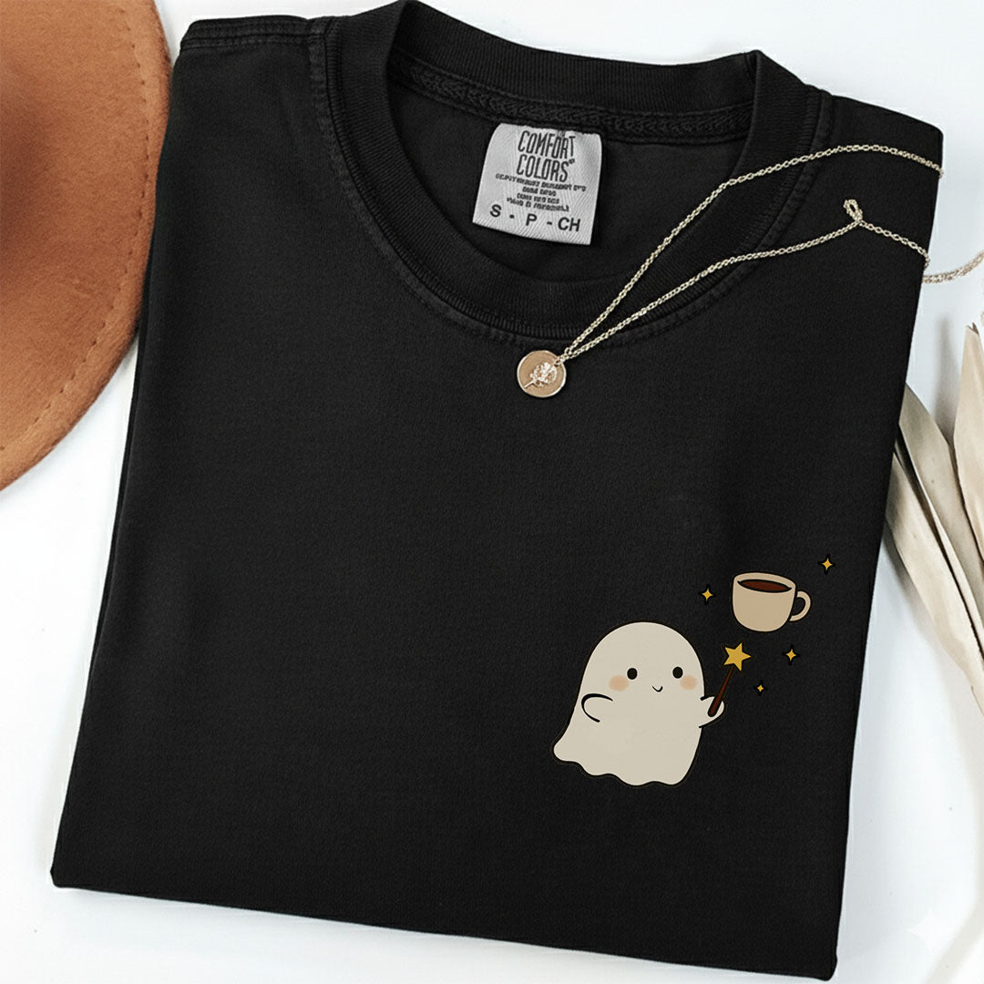Cute Coffee Lover Ghost Shirt