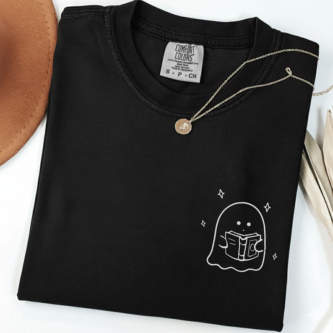 Minimalist Bookish Ghost Shirt