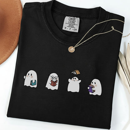 Cute Bookish Ghosts Shirt