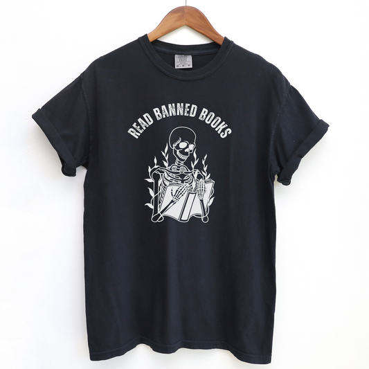 Read Banned Books Skelly Shirt