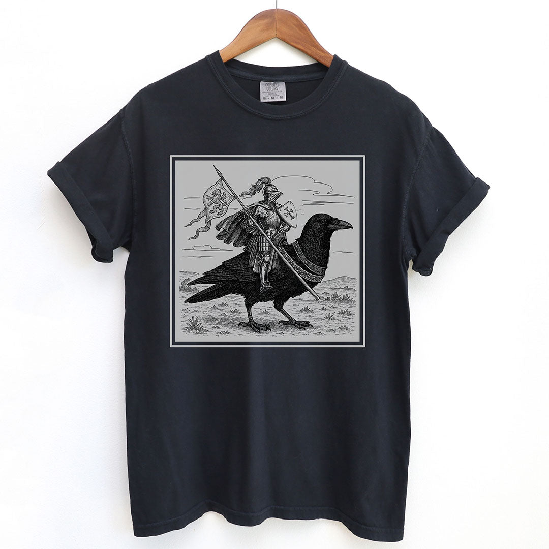 Medieval Knight Crow Rider Shirt