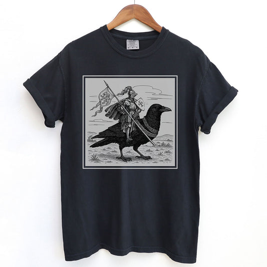 Medieval Knight Crow Rider Shirt