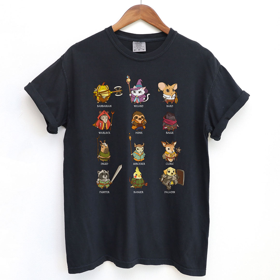 DnD Classes Cute Animal Shirt