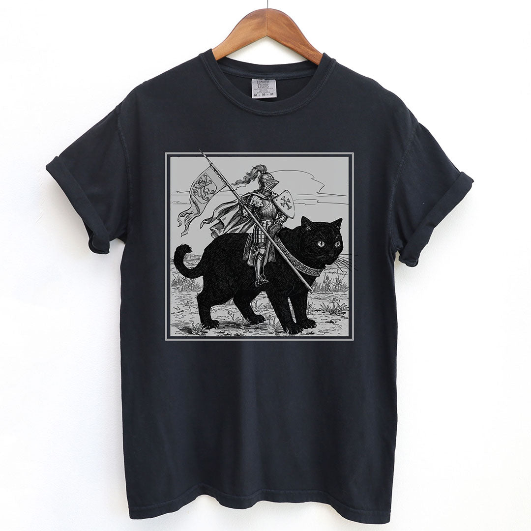 Medieval Knight Cat Rider Shirt
