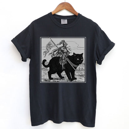 Medieval Knight Cat Rider Shirt