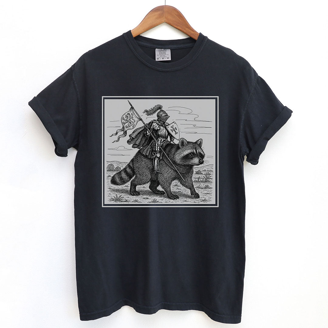 Medieval Knight Raccoon Rider Shirt