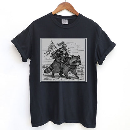 Medieval Knight Raccoon Rider Shirt