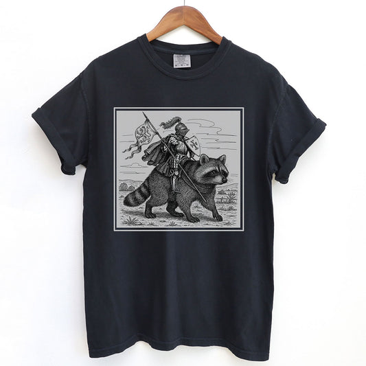 Medieval Knight Raccoon Rider Shirt
