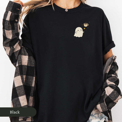 Cute Coffee Lover Ghost Shirt