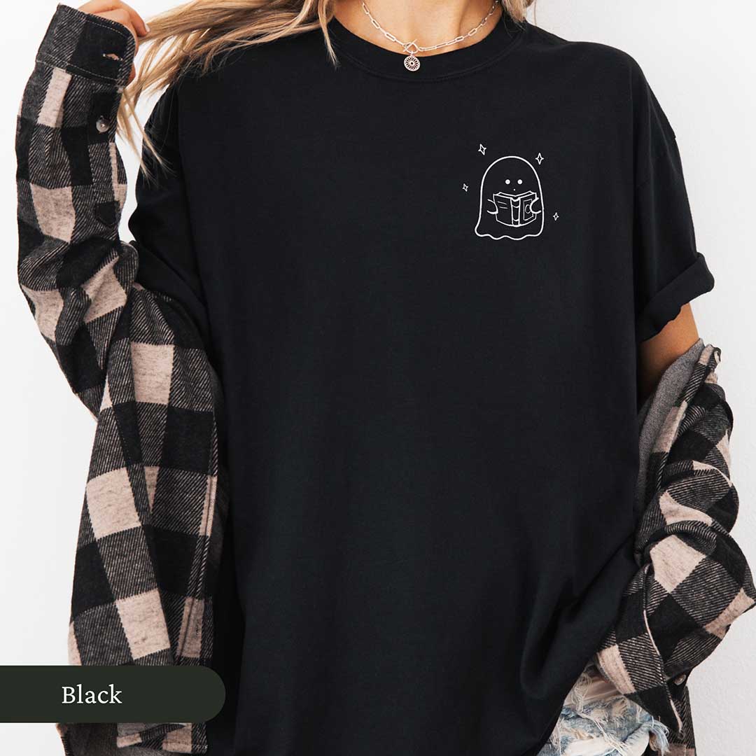 Minimalist Bookish Ghost Shirt