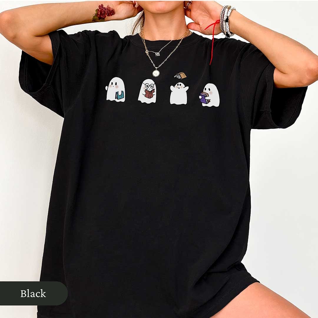 Cute Bookish Ghosts Shirt