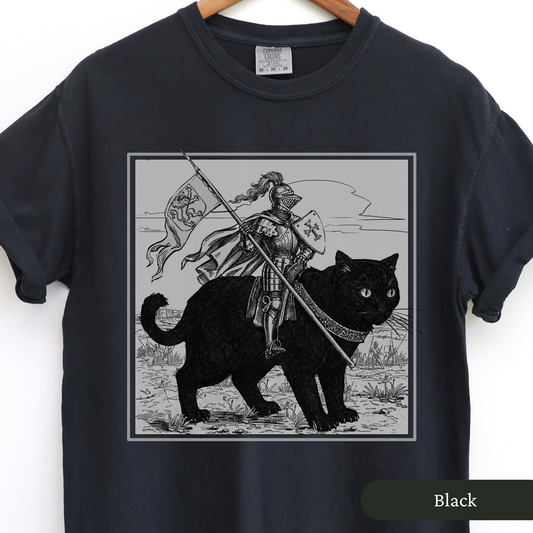 Medieval Knight Cat Rider Shirt