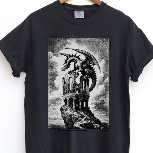 Vintage Castlecore Dragon Shirt