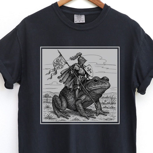 Medieval Knight Frog Rider Shirt