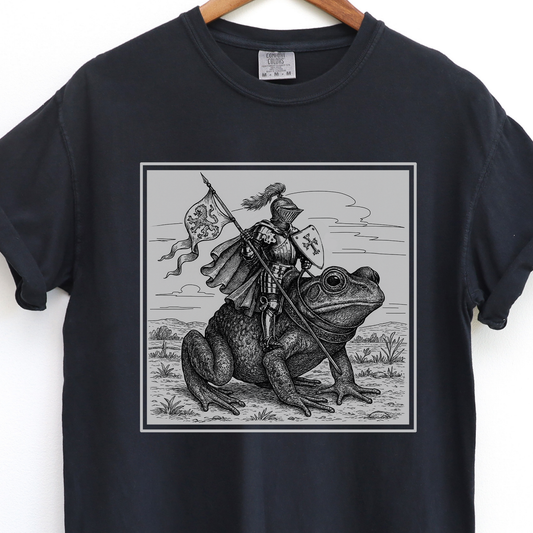 Medieval Knight Frog Rider Shirt