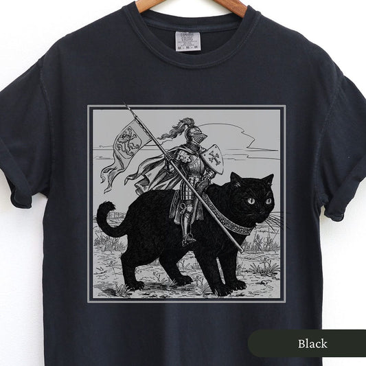 Medieval Knight Cat Rider Shirt