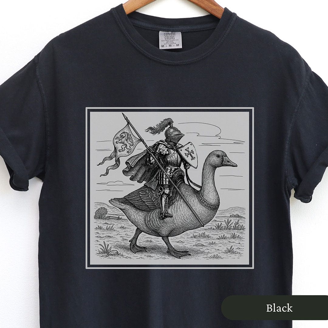 Medieval Knight Goose Rider Shirt