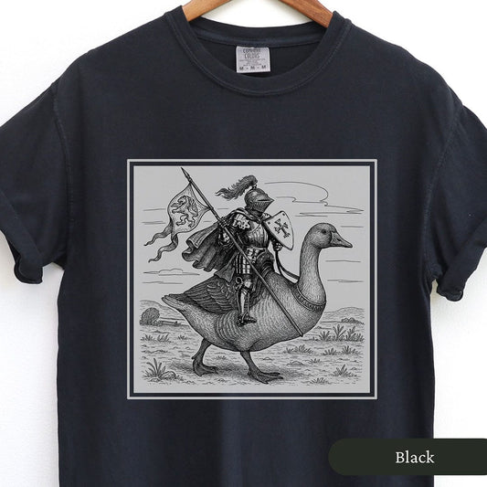 Medieval Knight Goose Rider Shirt